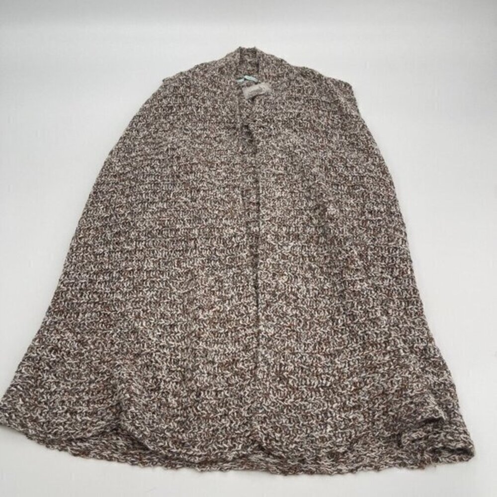 Maurices Vest Small Womens Brown Soft Sleeveless Casual Cardigan Winter Knit New